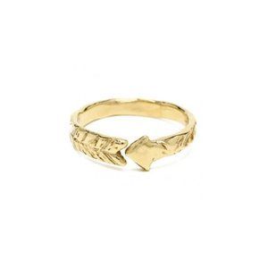 Odette New York Brass Arrow Ring